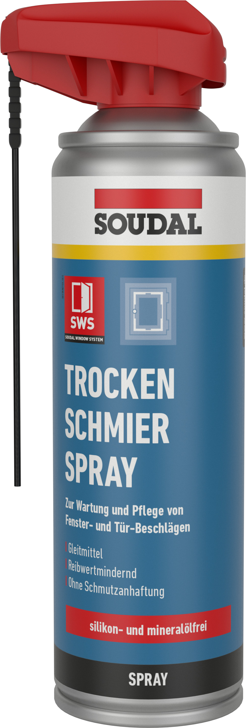 Trocken Schmier Spray - zur Wartung und Pflege von Fenster- und Tür- Beschlägen