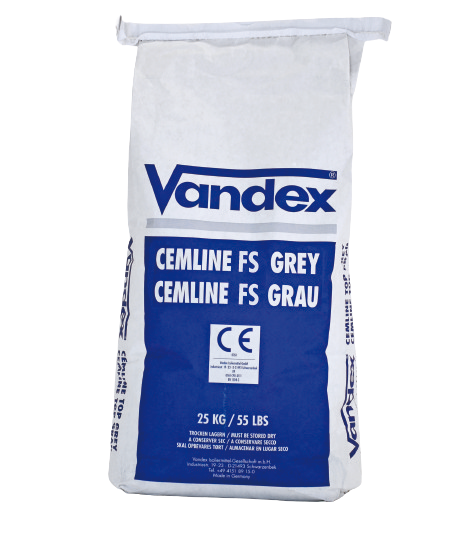 VANDEX CEMLINE FS GRAU - Graue Innenbeschichtung (TYP 1)