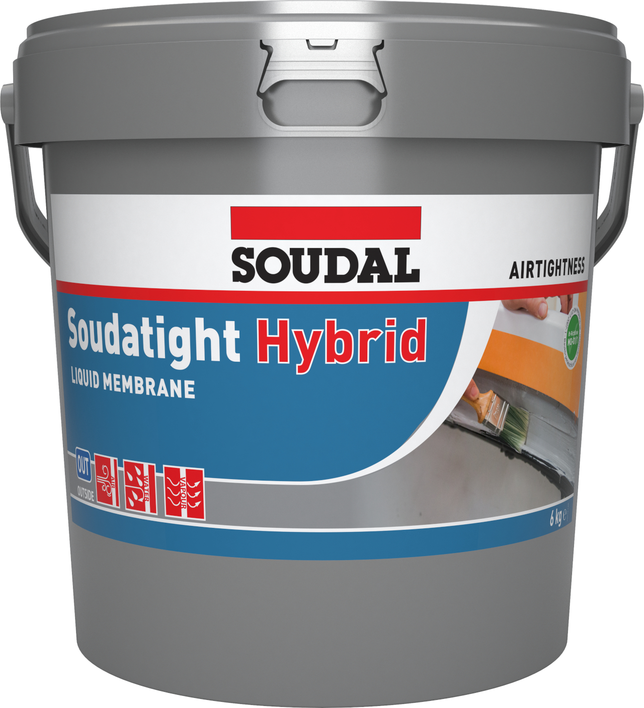 Soudatight Hybrid - streichbare Luft- und schlagregendichte Folie