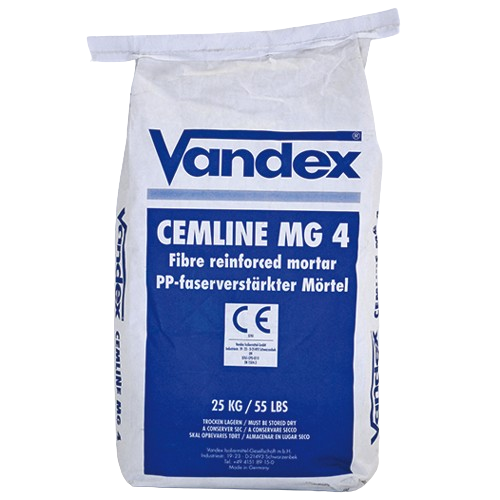 VANDEX CEMLINE MG 4 - Faserverstärkter Spritz- und Reparaturmörtel (TYP 3)